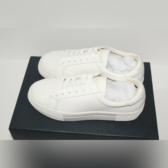 SELVIE White Vegan Leather Sneakers - Unisex Boutique | New in Box - Picture 5 of 8